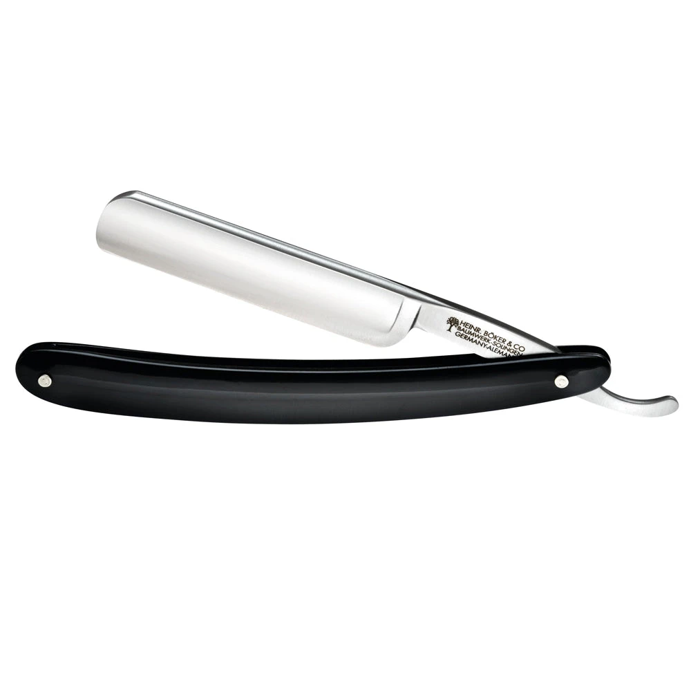 Boker Classic Black Round Head Straight Razor 3 Boker Classic Black Round Head Straight Razor