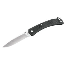 Buck Knives Buck 110 Slim Select Folding Hunter Knife -Multifunctional Tool Store BU0110BKS1 Buck 110 Slim Select Black Angled View
