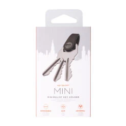 KeySmart Mini Key Holder -Multifunctional Tool Store KS015BLK KeySmart Mini Package