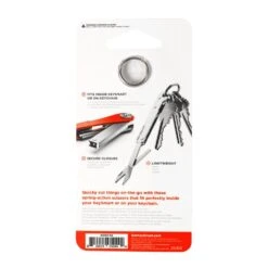KeySmart Nano Scissors -Multifunctional Tool Store KS107SS KeySmart Nano Scissors Package Back