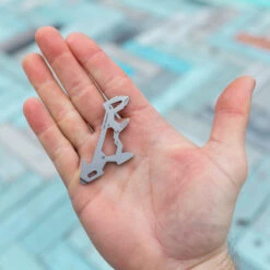 KeySmart AllTul Dino Keychain Multi-tool 12 KeySmart AllTul Dino Keychain Multi-tool -Multifunctional Tool Store KS824 SS DNO Lifestyle OpenHand