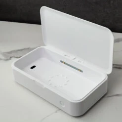 CleanTray UV Sterilization Tray By KeySmart 21 CleanTray UV Sterilization Tray By KeySmart -Multifunctional Tool Store KS907 CleanTray Sterilization Case Fully Open empty