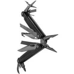 Leatherman Charge + Black Multi-Tool With Black MOLLE Sheath -Multifunctional Tool Store LT832599 Charge Plus Black Fanned