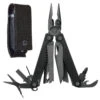 Leatherman Charge + Black Multi-Tool With Black MOLLE Sheath -Multifunctional Tool Store LT832599 Charge Plus Black Open