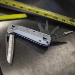 Leatherman FREE K4x Multipurpose Knife -Multifunctional Tool Store LT832660 Leatherman Free K4x Open on Workbench