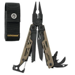 Leatherman Signal Multi-Tool With Nylon Sheath 23 Leatherman Signal Multi-Tool With Nylon Sheath -Multifunctional Tool Store LT832720 Signal Coyote Tan Open with Pouch 7660db5c 9823 4bd0 a3f8 c2d551535cbd
