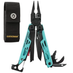 Leatherman Signal Multi-Tool With Nylon Sheath 26 Leatherman Signal Multi-Tool With Nylon Sheath -Multifunctional Tool Store LT832731 Leatherman Aqua Signal Open with Sheath