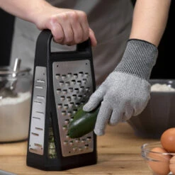 Microplane Cut Resistant Glove, Adult Size -Multifunctional Tool Store MP34007 Microplane Cut Resistant Glove with Elite Box Grater