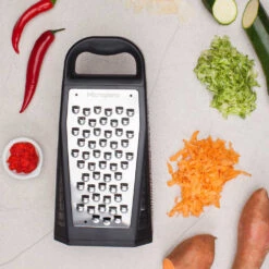 Microplane Elite Box Grater 11 Microplane Elite Box Grater -Multifunctional Tool Store MP34009 Microplane Elite Box Grater with Grated Foods