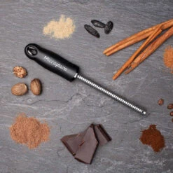Microplane Premium Classic Spice Grater, Black -Multifunctional Tool Store MP46016 Microplane Spice Grater Spices