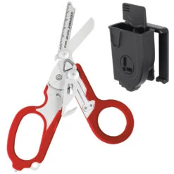 Leatherman Raptor Rescue Shears Multi-tool With Utility Holster -Multifunctional Tool Store Raptor Red Open