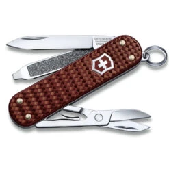 Victorinox Classic SD Precious Alox Swiss Army Knife -Multifunctional Tool Store SA062214011G Classic SD Precious Alox Brown Open