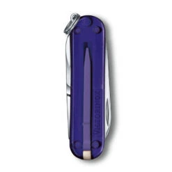 Victorinox Classic SD Swiss Army Knife, 2021 Translucent Colors 17 Victorinox Classic SD Swiss Army Knife, 2021 Translucent Colors -Multifunctional Tool Store SA06223T29 Victorinox Classic SD Persian Indigo Back