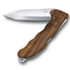 Victorinox Swiss Walnut Hunter Pro Lockblade Swiss Army Knife With Nylon Pouch -Multifunctional Tool Store SA0941163 Open