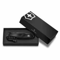 Victorinox Onyx Black RangerGrip 55 Lockblade Swiss Army Knife -Multifunctional Tool Store SA09563C31P in Presentation Box