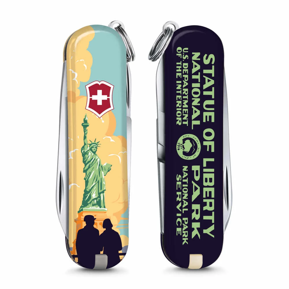 Victorinox Statue Of Liberty National Park Poster Art Classic SD Swiss Army Knife 4 Victorinox Statue Of Liberty National Park Poster Art Classic SD Swiss Army Knife - Image 2