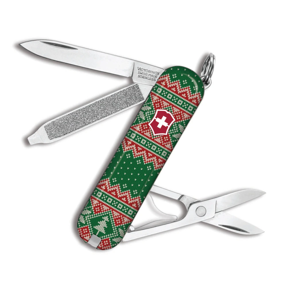 Victorinox Traditional Christmas Sweater Classic SD Designer Swiss Army Knife 3 Victorinox Traditional Christmas Sweater Classic SD Designer Swiss Army Knife