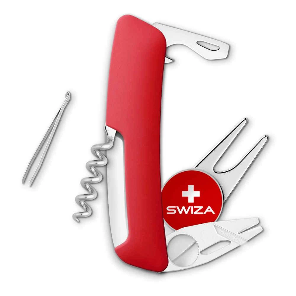 Swiza GO03 Swiss Golf Pocket Tool, Red 4 Swiza GO03 Swiss Golf Pocket Tool, Red - Image 2