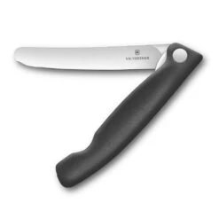 Swiss Classic 4.3" Foldable Paring Knife By Victorinox -Multifunctional Tool Store VF67803F Black Folding Parer
