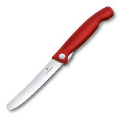 Swiss Classic 4.3" Foldable Serrated Paring Knife By Victorinox -Multifunctional Tool Store VF67831F Foldable Serrated Parer Open