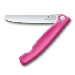 Swiss Classic 4.3" Foldable Serrated Paring Knife By Victorinox -Multifunctional Tool Store VF67836F5 Foldable Serrated Paring Knife Pink