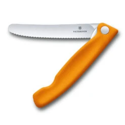 Swiss Classic 4.3" Foldable Serrated Paring Knife By Victorinox -Multifunctional Tool Store VF67836F9 Foldable Serrated Parer Orange
