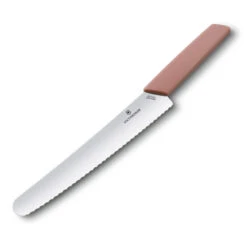 Multifunctional Tool Store 6 Swiss Modern Colors 8.5" Bread Knife In Apricot Rose By Victorinox
