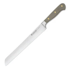 Wusthof Classic Colors 9" Double-Serrated Bread Knife 15 Wusthof Classic Colors 9" Double-Serrated Bread Knife -Multifunctional Tool Store WU1061706123 Wusthof Classic Colors 9 inch Bread Knife Velvet Oyster