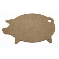 Epicurean Modern Animal Pig Cutting Board - Nutmeg