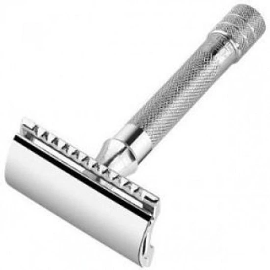 Merkur 33C Double Edge Safety Razor, Straight Cut, Chrome Handle 3 Merkur 33C Double Edge Safety Razor, Straight Cut, Chrome Handle