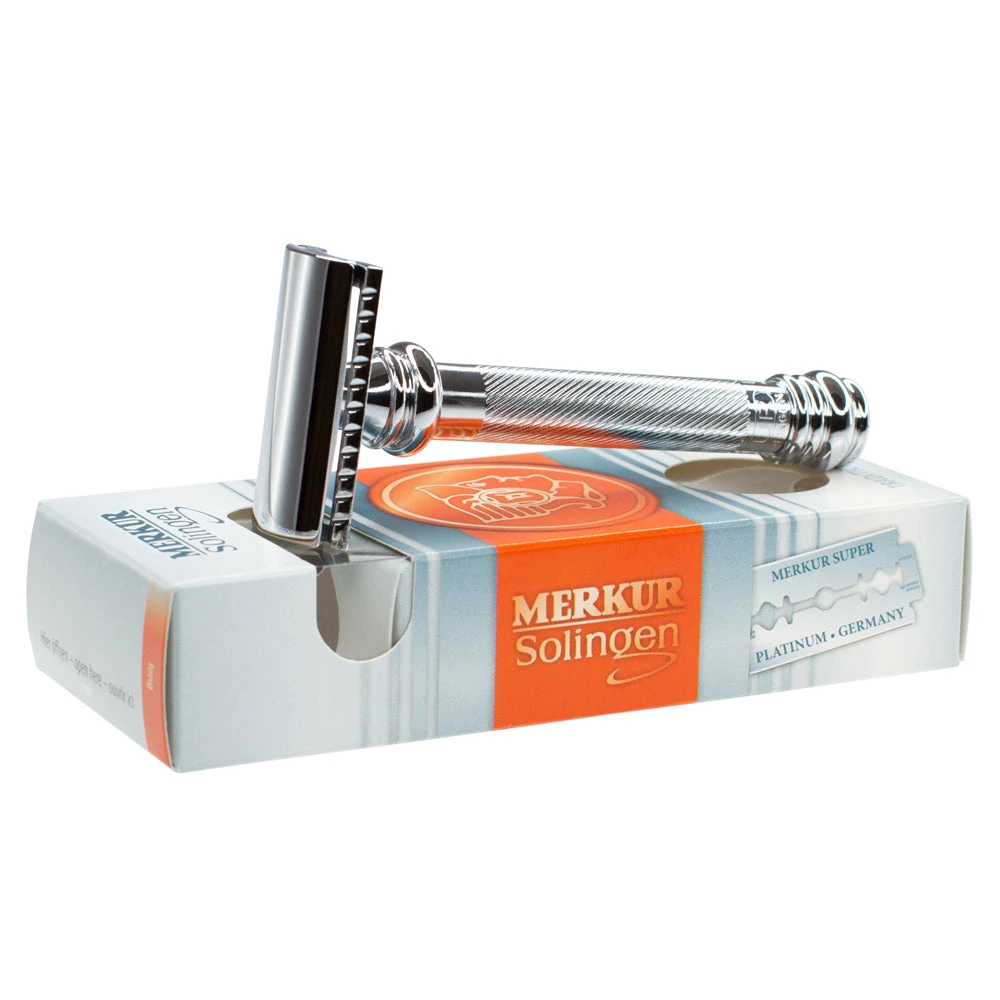 Merkur 39C Double Edge Safety Razor, Slanted Cut, Extra Long Chrome Handle 4 Merkur 39C Double Edge Safety Razor, Slanted Cut, Extra Long Chrome Handle - Image 2