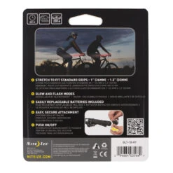 Nite Ize GripLit LED Handlebar Grip Lights - Red -Multifunctional Tool Store niglt10r7.packaging.backx1000