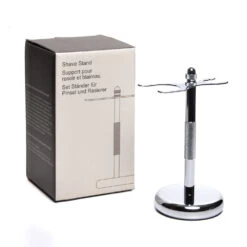 Pure Badger Universal Shaving Stand For Razor And Brush - Chrome -Multifunctional Tool Store pbshavestanduni box x1000 231ab5cd 14f9 496d b1f3 7d0ec9344e9c