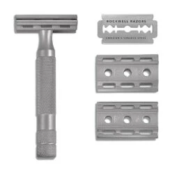 Rockwell 6S Fully Adjustable Safety Razor, Matte Stainless Steel