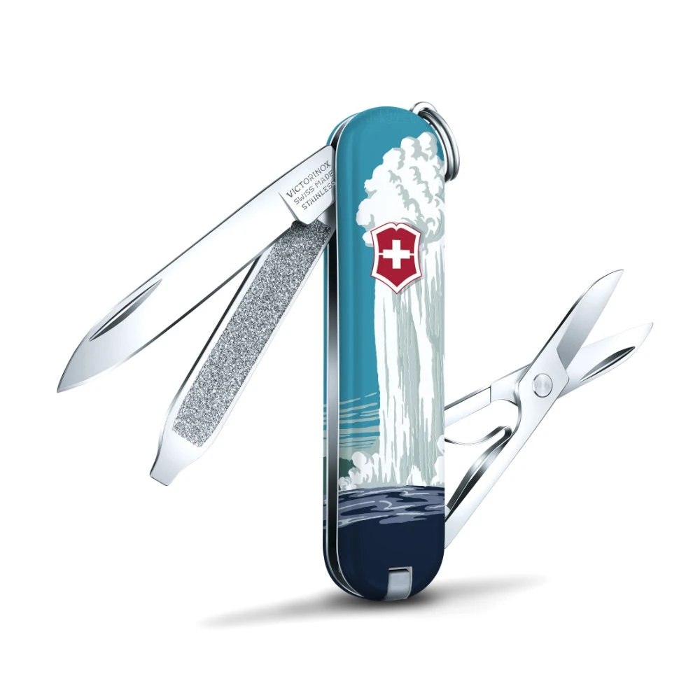 Victorinox Yellowstone National Park Poster Art Classic SD Swiss Army Knife 3 Victorinox Yellowstone National Park Poster Art Classic SD Swiss Army Knife