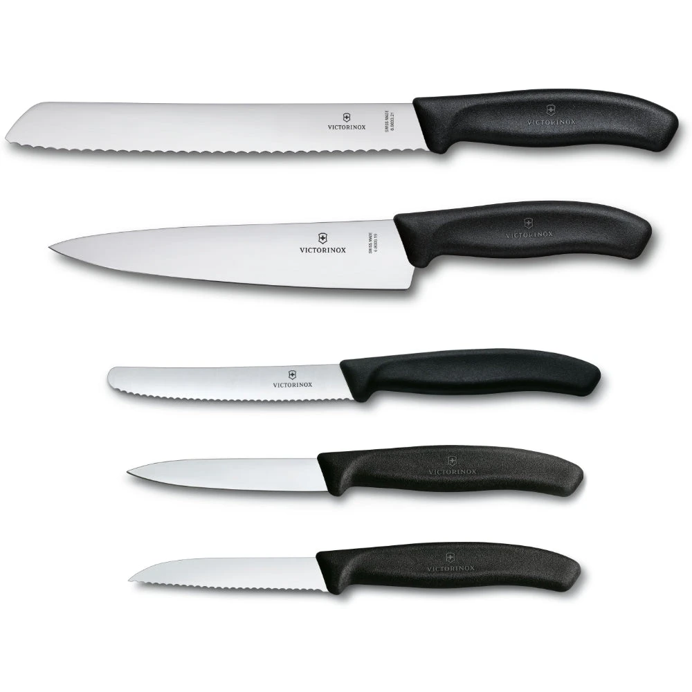 Swiss Classic 5-Piece Kitchen Knife Set By Victorinox 3 Swiss Classic 5-Piece Kitchen Knife Set By Victorinox