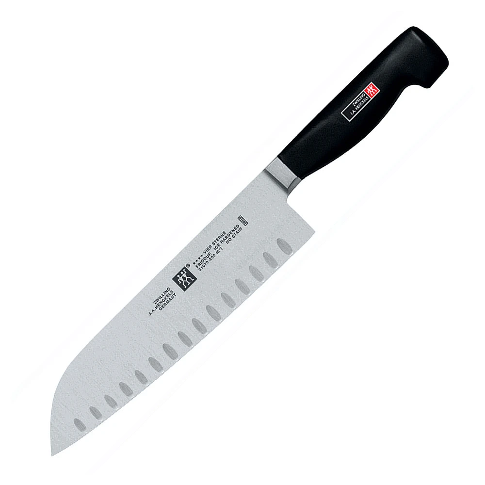 Zwilling TWIN Four Star 7" Santoku Hollow Edge Knife 3 Zwilling TWIN Four Star 7" Santoku Hollow Edge Knife