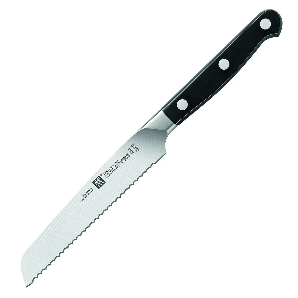Zwilling Pro 5" Serrated Utility Knife 3 Zwilling Pro 5" Serrated Utility Knife